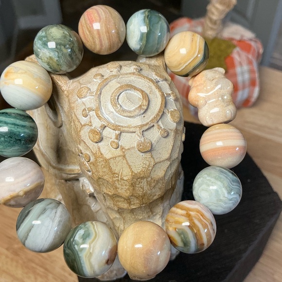 Banded Agate 14mm with CJ Hamster - Picture 2 of 4